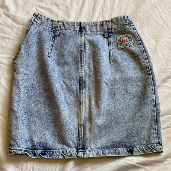 Vintage ITT High Wasit Denim Skirt - Picture 2 of 8